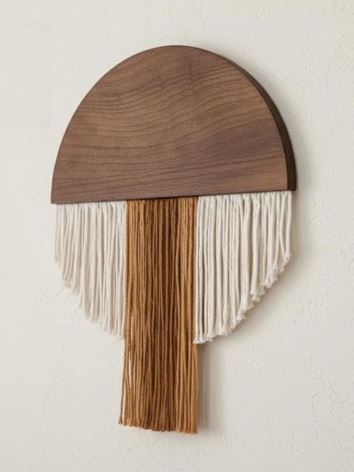 Geometric Fiber Wall Hanging