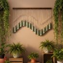 Green Tassel Beaded Wall Hanging