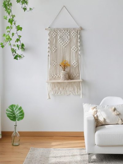Macrame Wall Shelf Hanging