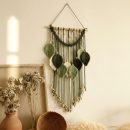 Leaf-Shaped Tassel Tapestry